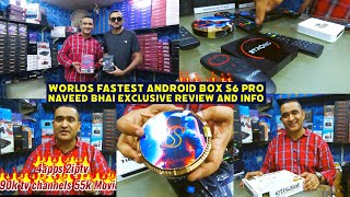 WORLDS FASTEST🔥 ANDROID TV BOX S6 PRO⚡  New Android IPTV box 4K 8K Review  NAVEED BHAI REVIEW [upl. by Irpak]