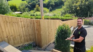 Installing a HUGE Fence On A TRICKY Slope [upl. by Schubert]