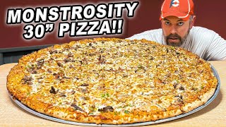 Andy’s 30Inch “Monstrosity” Pizza Challenge in Albertville MN Feeds 1015 Adults [upl. by Benge]