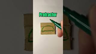 Protractor art kryptontesla howtodraw drawingtutorials viralvideoshorts [upl. by Eirffej]