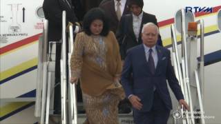 Arrival of Prime Minister Dato Sri Mohd Najib Tun Abdul Razak of Malaysia 4272017 [upl. by Alletnahs]