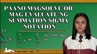 HOW TO SOLVE OR EVALUATE SUMMATION NOTATION  STATISTICS SIGMA NOTATION  PART 1 [upl. by Aerdno]