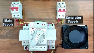 Auto Changeover Switch ATS Wiring Double Power Automatic Transfer Switch Wiring [upl. by Ettenaj]