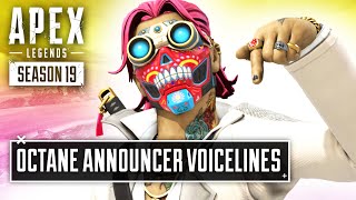 Epic Octane Announcer Voicelines Apex Legends [upl. by Asiuol334]