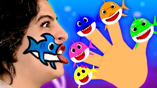 Baby Shark Jobs Finger Family  Baby Shark Makeup  High Five Kids Videos [upl. by Kittie530]