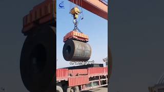 The Simplest way to unload steel coil➿shorts viralvideo [upl. by Gregoire611]