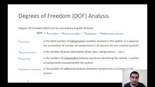 Mass balance in English  26  Degrees of freedom analyis [upl. by Annauqaj]