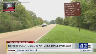 Parts of Natchez Trace close ahead of Hurricane Francine [upl. by Asenaj925]