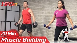 20 Min Muscle Building Dumbbell Chest Workout at Home for Women amp Men Bodybuilding Workouts Routine [upl. by Elirpa613]