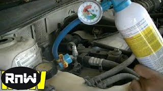 How to Add Freon to a Car and Manually Engage AC Compressor Clutch [upl. by Fabria184]