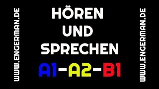 Hören und Sprechen 1  A1A2B1  mit Untertiteln [upl. by Nivej]