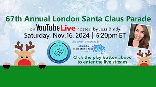 London Santa Claus Parade 2024 │ Official Live Stream [upl. by Krystin820]