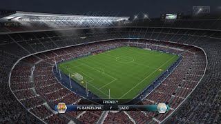 FIFA 14 Career Mode Episode 4 FC Barcelona vs Lazio Friendly [upl. by Nalniuq]