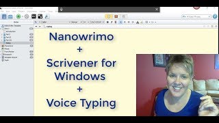 Voice Typing in Scrivener for Windows for Nanowrimo It can be done [upl. by Urbas389]