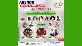 5º Dia 1903  Fiquem com os shows do aniversário de Cravinhos que celebram os 148 anos da cidade [upl. by Adekahs]