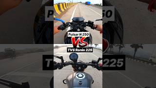 Bajaj Pulsar N250 vs TVS Ronin 225 🔥 Gear Challenge shorts n250 [upl. by Clement108]