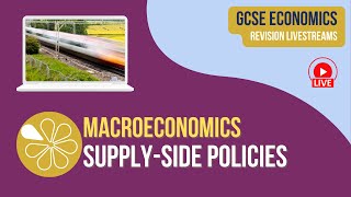 Supplyside Policies  GCSE Economics Live Revision [upl. by Heidt]