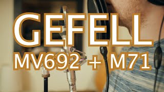 Gefell MV692  M71 Capsule  Microphone Demo [upl. by Enaz]