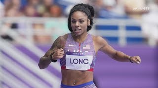 Ohio native McKenzie Long finishes 7th in womens 200m at Olympics [upl. by Nueoras]