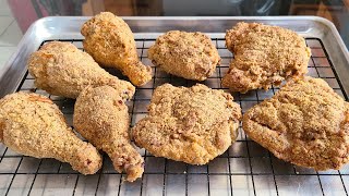 Crispy OvenBaked Fried Chicken  Its like Fried Chicken but baked  Healthier alternative [upl. by Riek]