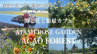 【熱海 ACAO FOREST】お花畑🌷絶景バラ園でカフェタイム [upl. by Floridia]