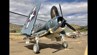 Amazing RC F4U Corsair with Radial Engine amp Folding Wings [upl. by Ecaroh]