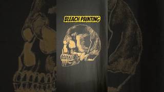 Bleach painting Tshirt arttutorial bleach painting brush [upl. by Aneala459]