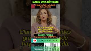 Colombia Gobierno Petro y la Crisis de Vivienda shorts gustavopetro petro viviendavis DatosCol [upl. by Navis]