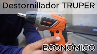 Destornillador TRUPER inalámbricoDESI36XECONÓMICO [upl. by Ahsenac]