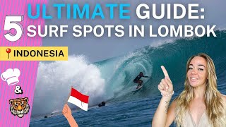 5 Surf Spots in Lombok Indonesia  Desert Point surf amp more in the ULTIMATE guide about Lombok [upl. by Atsyrk]