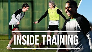 Inside Training Liverpool FC Women Prepare for Spurs in February Sunshine At Melwood [upl. by Gui]