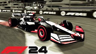 F1 24 RED amp WHITE MCLAREN GAMEPLAY an F1 24 Fantasy Livery [upl. by Lewes987]