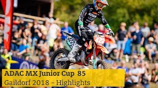 Highlights ADAC MX Junior Cup 85 Gaildorf 2018 [upl. by Dhar]