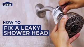 How to Fix a Leaky Shower Head  DIY Basics [upl. by Twila365]