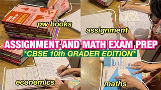 Getting my Assignments done  Preparing for my Maths Exam CBSE 10th Grader Edition  Dia Gautam [upl. by Yeltneb419]