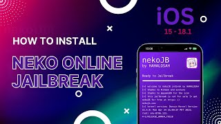 Neko Jailbreak Online  Installing Sileo Tweak Manager  working iOS 181 to 15 [upl. by Jaymie966]