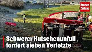 Schwerer Kutschenunfall fordert sieben Verletzte  kronetv NEWS [upl. by Lyrahs952]