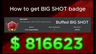 SCP Tower Defense How to get the 777777 cash BIG SHOT badge Outdated [upl. by Aihsiym]