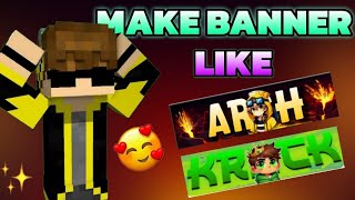 Make Attractive banner in just 2 Min 😍 [upl. by Aznofla]