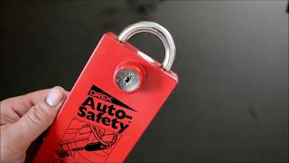 Lockpicking or raking an automobile safety tool from quotOREXquot [upl. by Kowal]