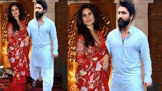 Pregnant Katrina Kaif amp Vicky Kaushal Celebrate Durga Puja and Navratri 2023 [upl. by Dovev]