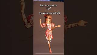 sneaking in vip  roblox dti dresstoimpress viral fypシ゚ [upl. by Mooney]