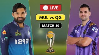 MUL vs QG Match 30  Quetta vs Multan Live Commentary [upl. by Atronna]