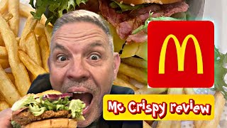 MCCRISPY McDonald’s meal review mccrispy mcdonalds review rate [upl. by Norvan547]