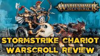 Stormstrike Chariot Warscroll Rewiew Stormcast Eternals AoS [upl. by Adnilav418]