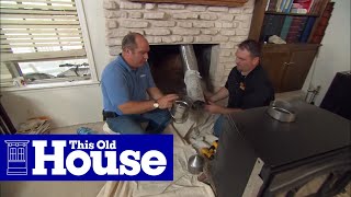 How to Install a WoodBurning Fireplace Insert  This Old House [upl. by Andrea]