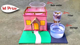 Rain water harvesting project for school  Save water project [upl. by Ezekiel351]