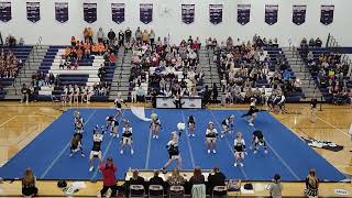 Turner Ashby High School at Harrisonburg Blue Streak Cheerleading Invitational 2022 [upl. by Neil669]