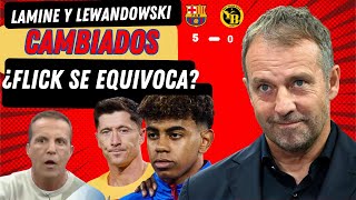 Flick Saca a Lamine Yamal y Lewandowski ¿Estrategia o Problema [upl. by Meirrak959]