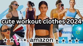 amazon cute workout clothes 2024 [upl. by Slyke]